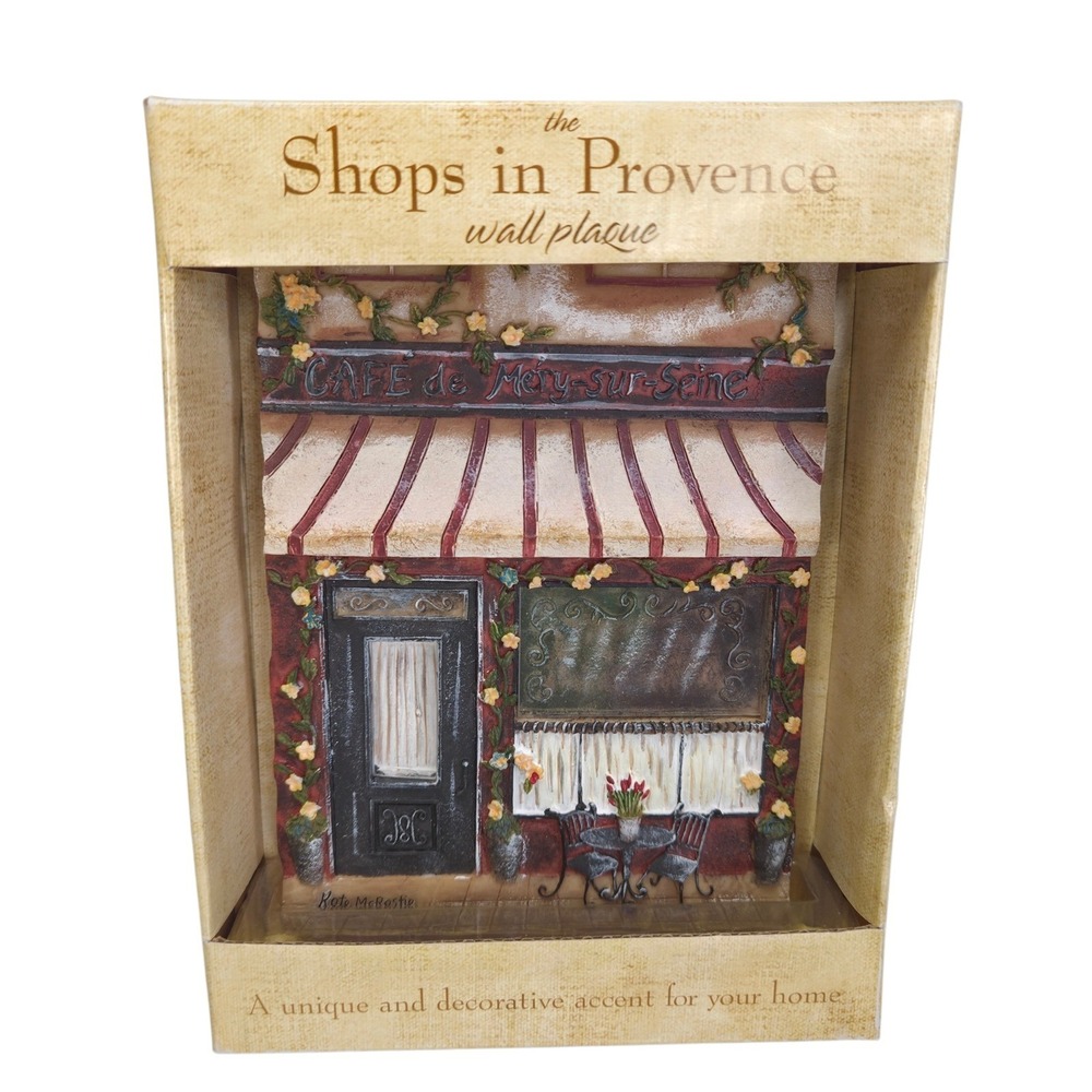 Kate McRostie Shops in Provence Cafe de Mery-sur-Seine Bistro Wall Plaque French
